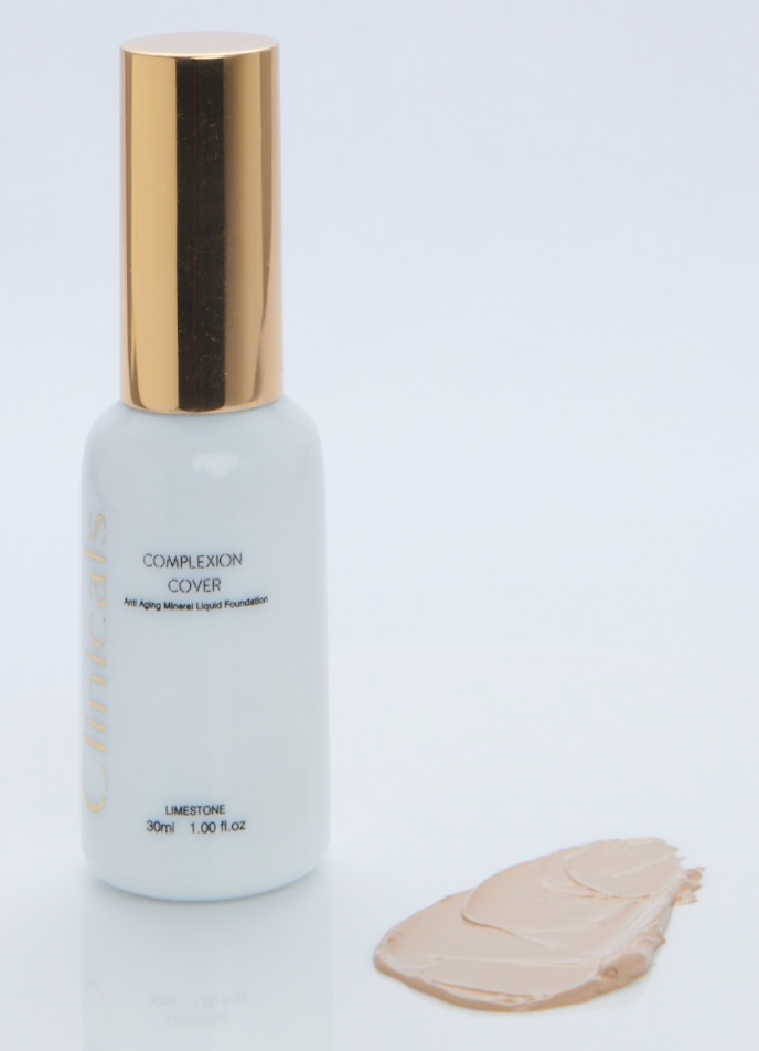 COMPLEXION COVER - Antiaging Mineral Liquid Foundation - LIMESTONE (Fair -Light Skin Tones)